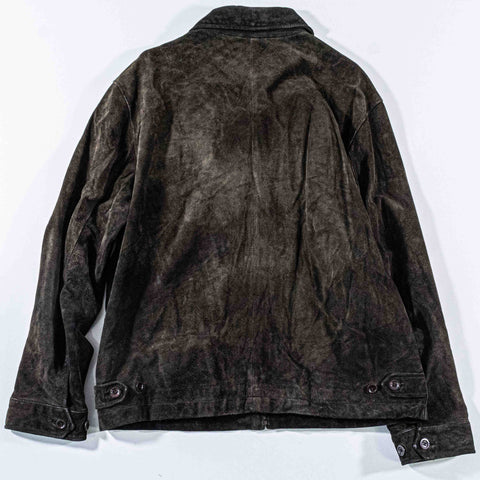 Banana Republic Suede Leather Zip Jacket