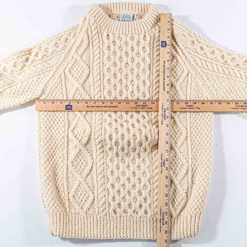 Blarney Woolen Mills Irish Fisherman Cable Knit Sweater