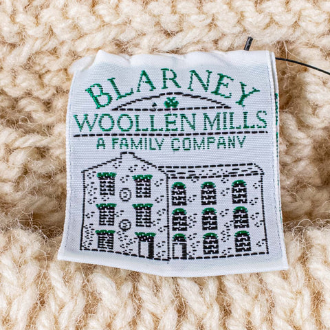 Blarney Woolen Mills Irish Fisherman Cable Knit Sweater