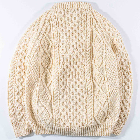 Blarney Woolen Mills Irish Fisherman Cable Knit Sweater