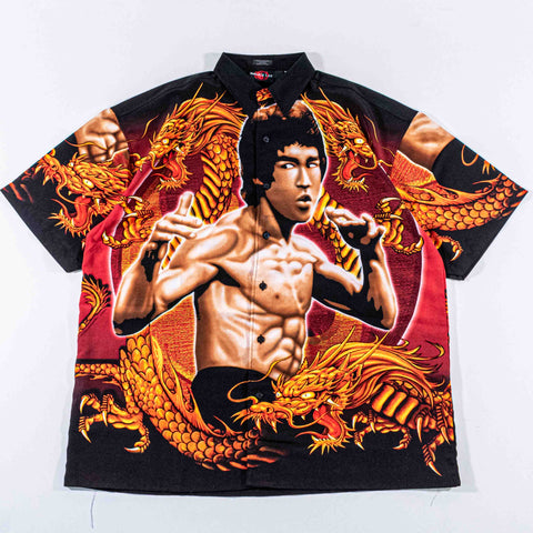 Bruce Lee AOP Short Sleeve Button Shirt