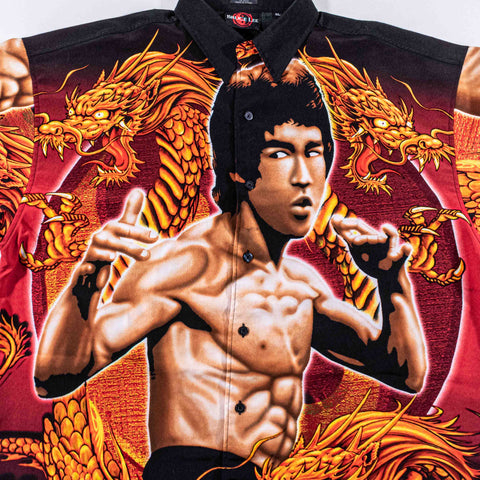 Bruce Lee AOP Short Sleeve Button Shirt