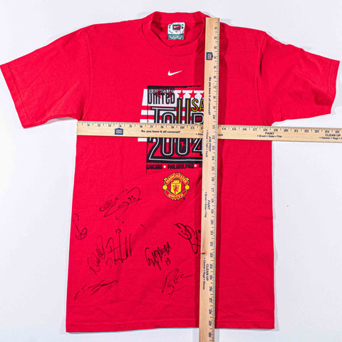 Manchester United Nike 2004 USA Tour T-Shirt Autographed