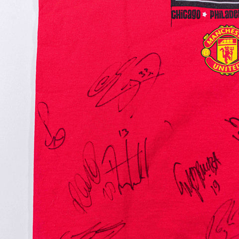 Manchester United Nike 2004 USA Tour T-Shirt Autographed