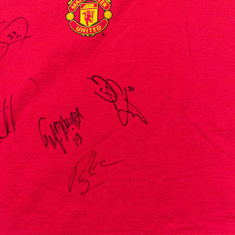 Manchester United Nike 2004 USA Tour T-Shirt Autographed