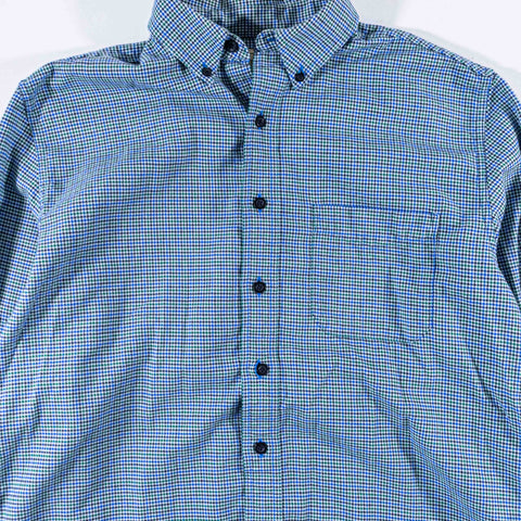 LL Bean Wicked Good Flannel Shirt Traditional Fit Houndstooth
