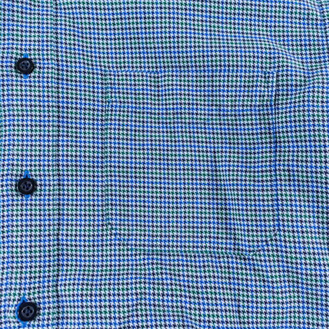 LL Bean Wicked Good Flannel Shirt Traditional Fit Houndstooth