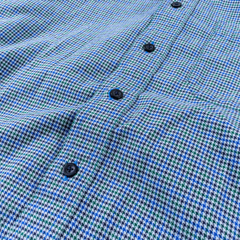 LL Bean Wicked Good Flannel Shirt Traditional Fit Houndstooth