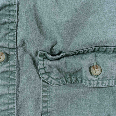 LL Bean Sunwashed Canvas Shirt Traditional Fit