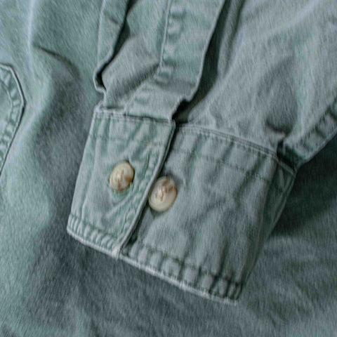 LL Bean Sunwashed Canvas Shirt Traditional Fit