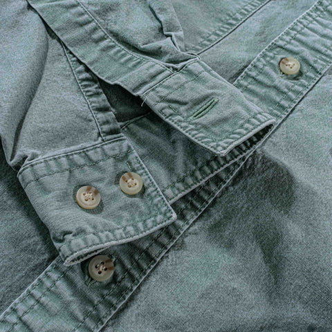 LL Bean Sunwashed Canvas Shirt Traditional Fit
