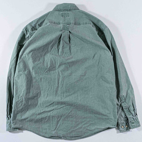 LL Bean Sunwashed Canvas Shirt Traditional Fit