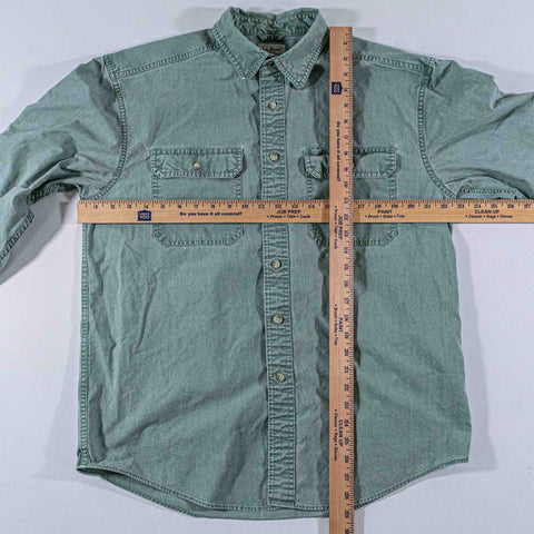 LL Bean Sunwashed Canvas Shirt Traditional Fit