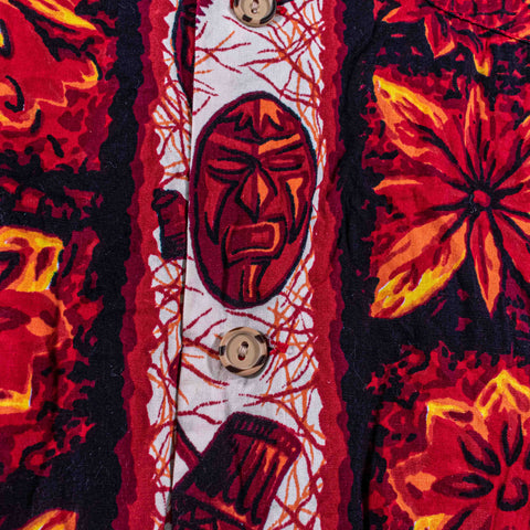 Ui Maikai Hawaiian Shirt Pineapple Plant Tiki Mask