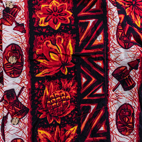 Ui Maikai Hawaiian Shirt Pineapple Plant Tiki Mask