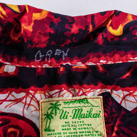 Ui Maikai Hawaiian Shirt Pineapple Plant Tiki Mask