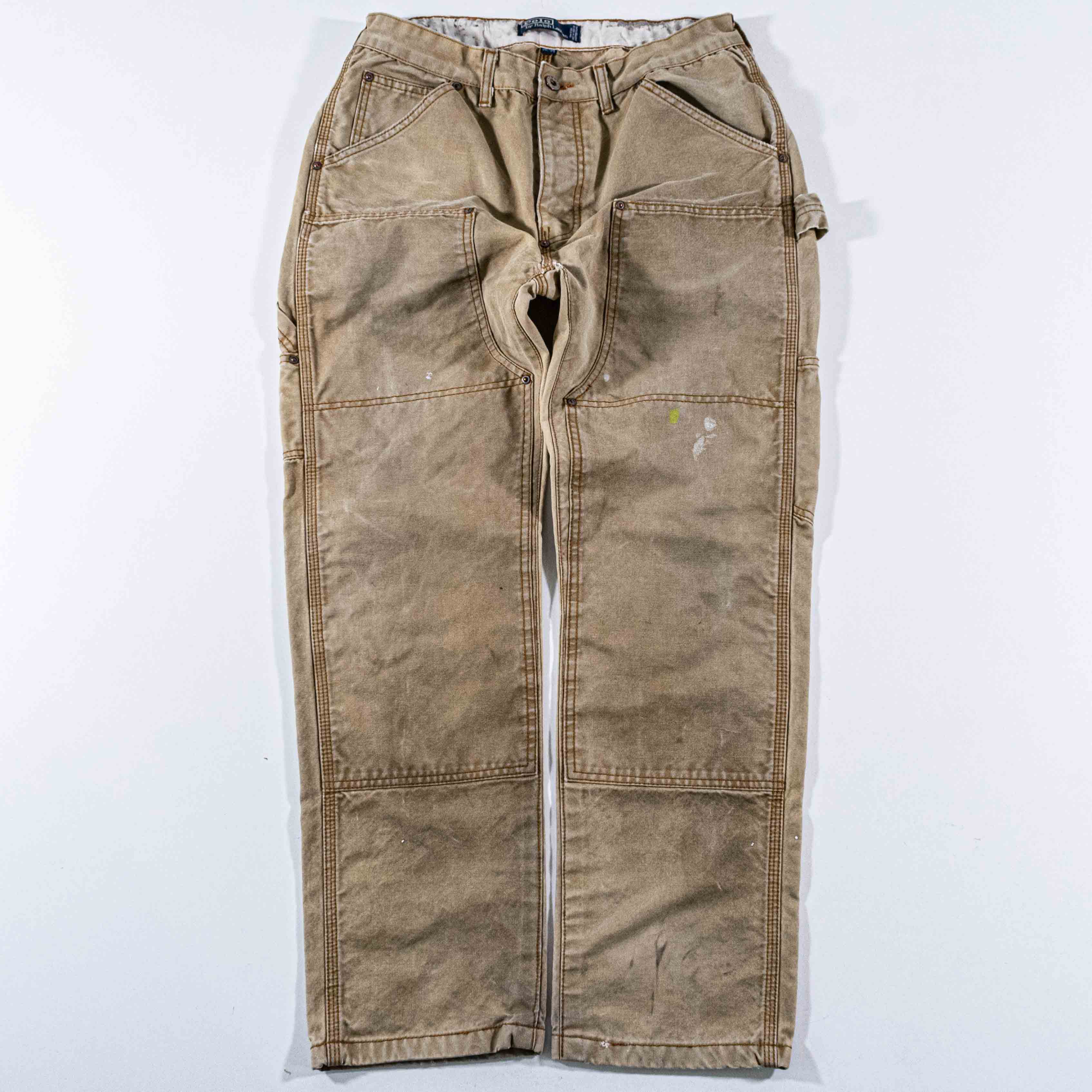 パンツ polo ralph lauren made in USA trousers Polo Ralph Lauren Double Knee Canvas Pants Made in USA– VNTG Shop