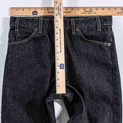 Levi 505 Orange Tab Black Jeans