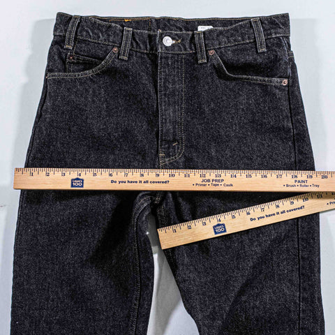 Levi 505 Orange Tab Black Jeans