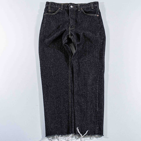 Levi 505 Orange Tab Black Jeans