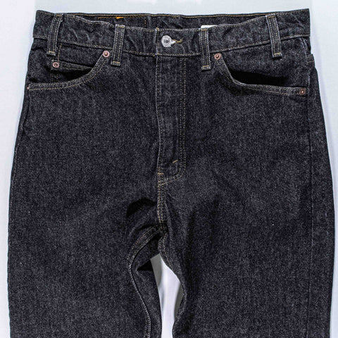 Levi 505 Orange Tab Black Jeans