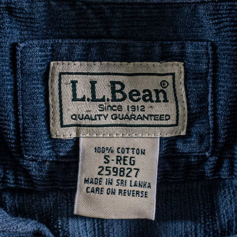 LL Bean Long Sleeve Corduroy Button Shirt