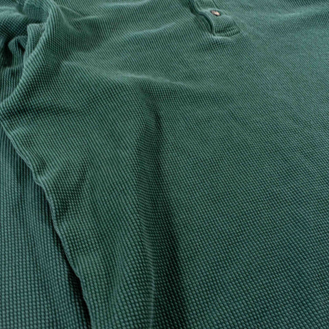 Eddie Bauer Henley Thermal Waffle Shirt Long Sleeve