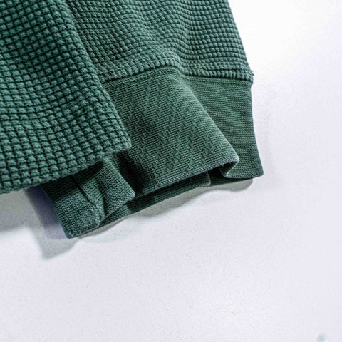 Eddie Bauer Henley Thermal Waffle Shirt Long Sleeve