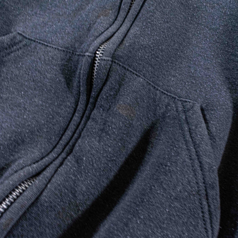 Russell Athletic Blank Zip Hoodie Sweatshirt Sun Faded