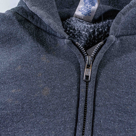 Russell Athletic Blank Zip Hoodie Sweatshirt Sun Faded
