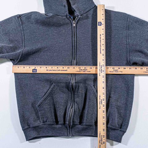 Russell Athletic Blank Zip Hoodie Sweatshirt Sun Faded