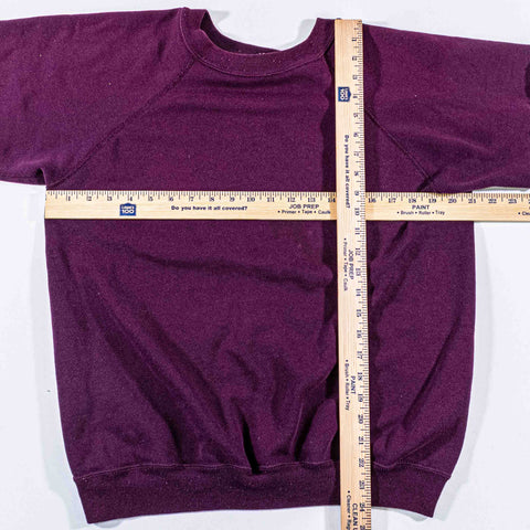 Hanes Blank Cutoff Sweatshirt Short Sleeve