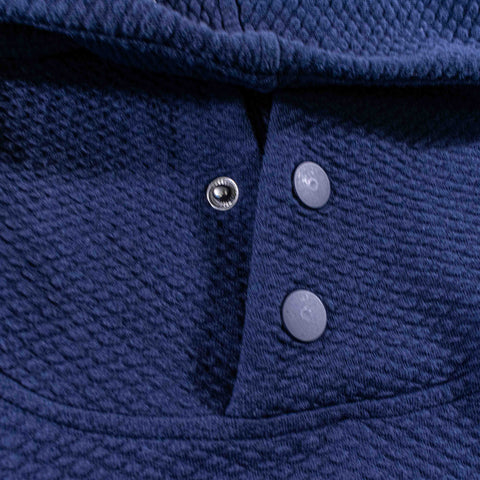 Swannies Textured Snap Hoodie Pullover