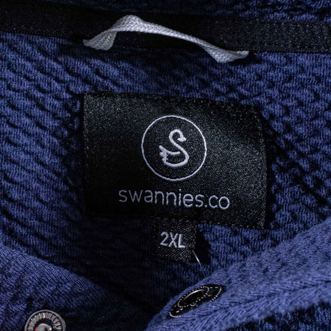 Swannies Textured Snap Hoodie Pullover