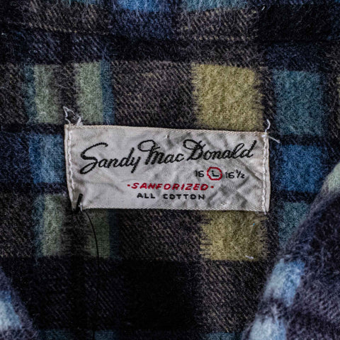 Sandy Mac Donald Loop Collar Flannel Shirt
