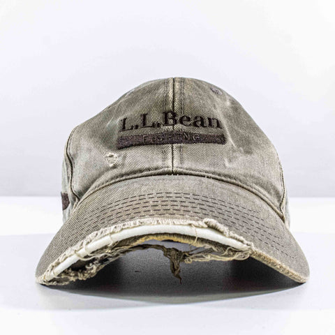 LL Bean Fishing Distressed Baseball Cap Dad Hat