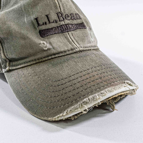 LL Bean Fishing Distressed Baseball Cap Dad Hat