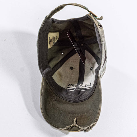 LL Bean Fishing Distressed Baseball Cap Dad Hat