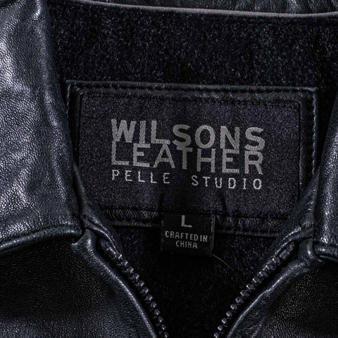 Wilson Lambskin Leather Bomber Jacket
