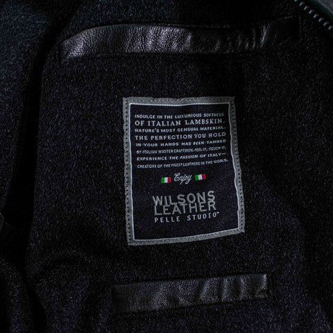 Wilson Lambskin Leather Bomber Jacket