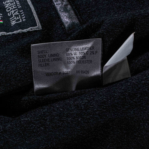 Wilson Lambskin Leather Bomber Jacket