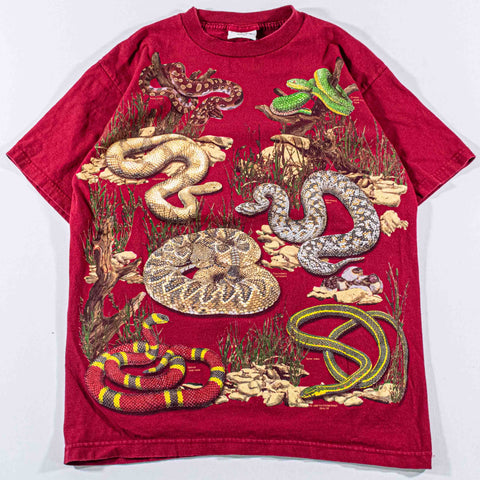 Snake All Over Print Nature T-Shirt