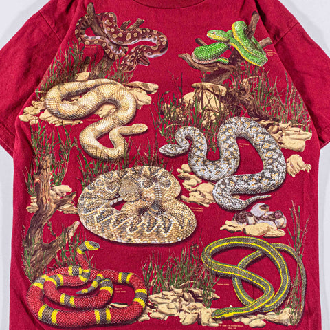 Snake All Over Print Nature T-Shirt