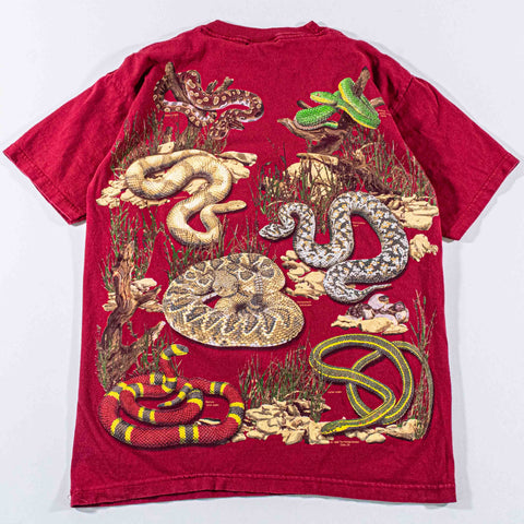 Snake All Over Print Nature T-Shirt