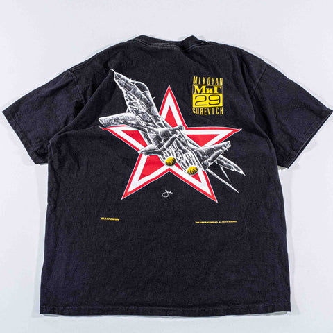 Mikoyan MiG-29 Blackbird Russian Fighter Jet T-Shirt