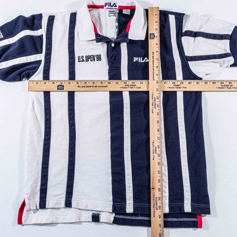 US Open 1996 Tennis Fila Polo Shirt Striped