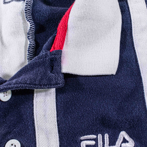 US Open 1996 Tennis Fila Polo Shirt Striped