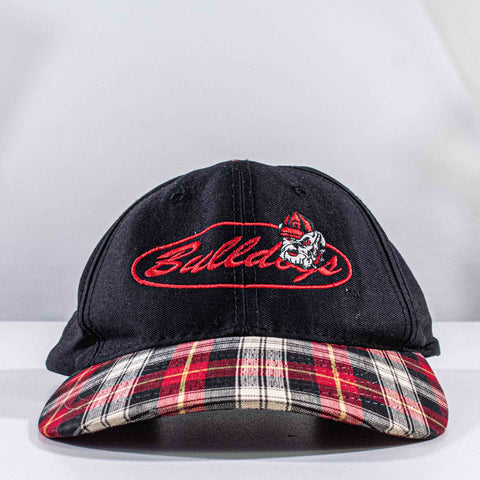 Georgia Bulldogs Script Plaid Snapback Hat 4Real