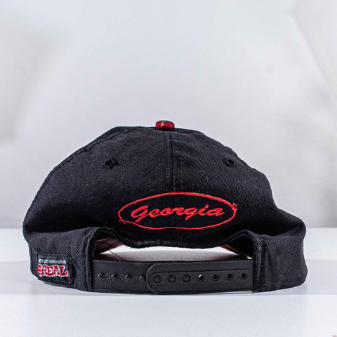 Georgia Bulldogs Script Plaid Snapback Hat 4Real