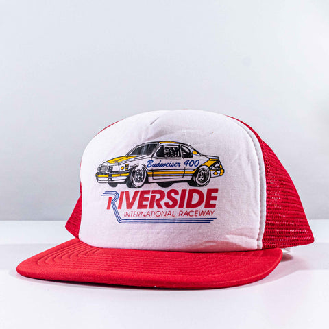 Riverside International Raceway Budweiser 400 Mesh Trucker Snapback Hat